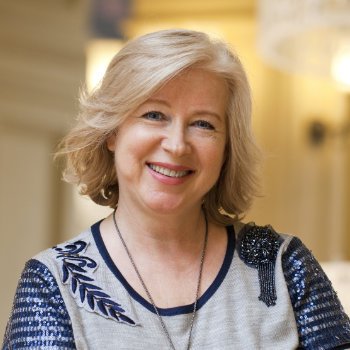 portrait of a mature cheerful woman
